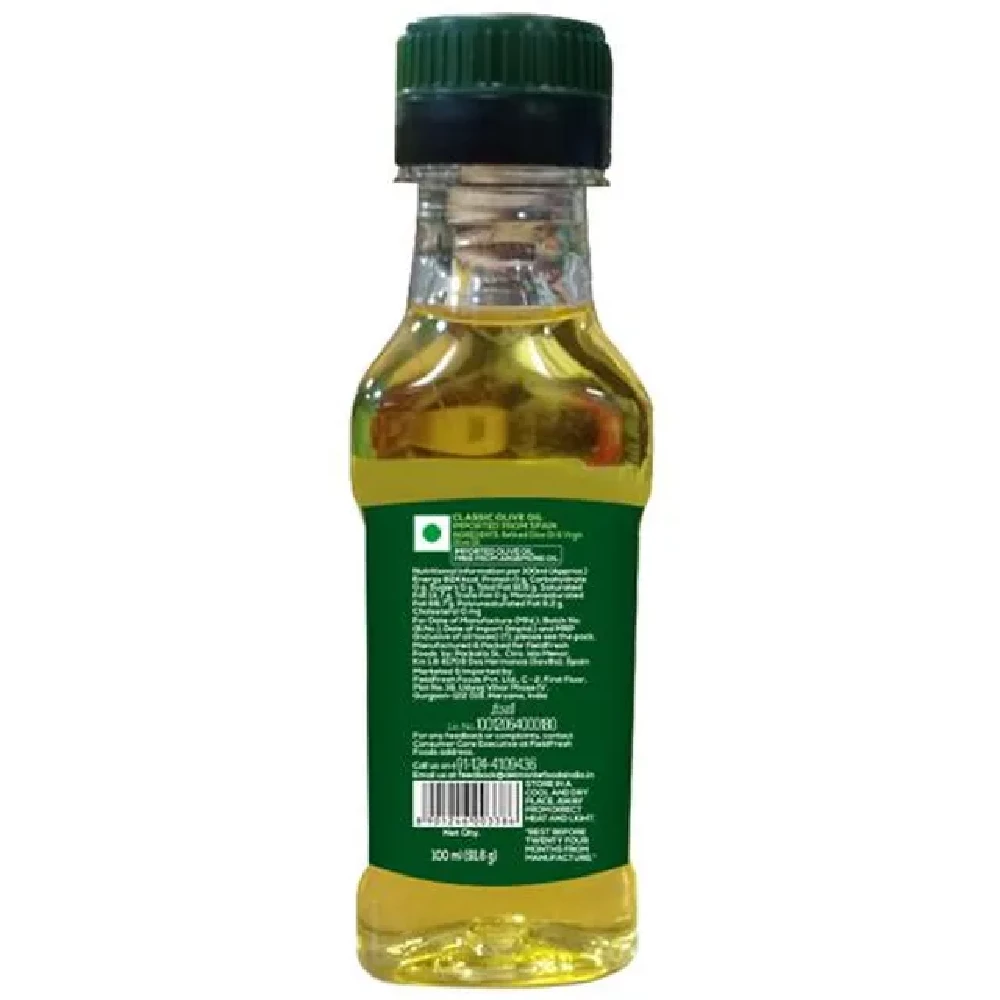 Del Monte Classic Multipurpose Olive Oil, 100 ml Plastic Bottle-3.webp